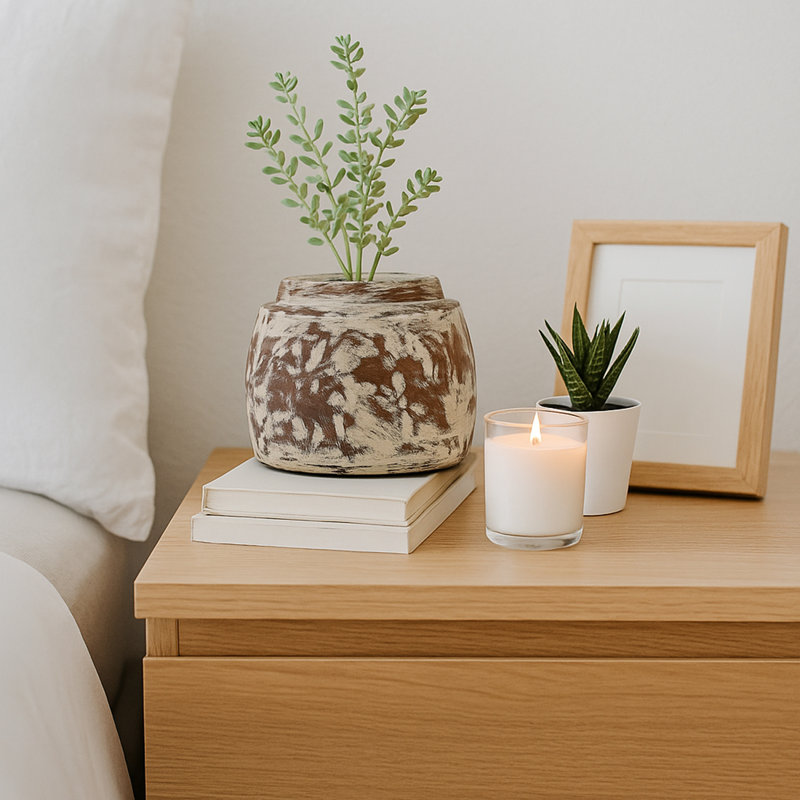  Vase en bois sculpté pour un décor élégant