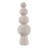 Modern Geometric Sculpture - Pottery And Paper Mache Decorative Art With Stacked Contemporary Design For Sleek Stylish Accent Display-1446668706