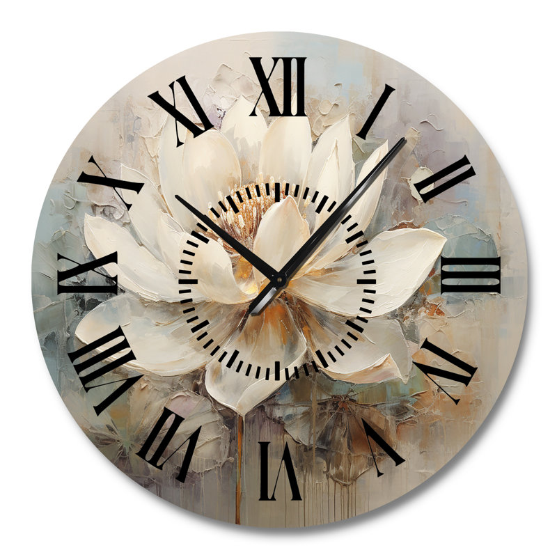 Horloge murale antique Lotus Connection I - Lotus, Grand