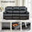 2-Piece Manual Reclining Living Room Sofa Set-338587328