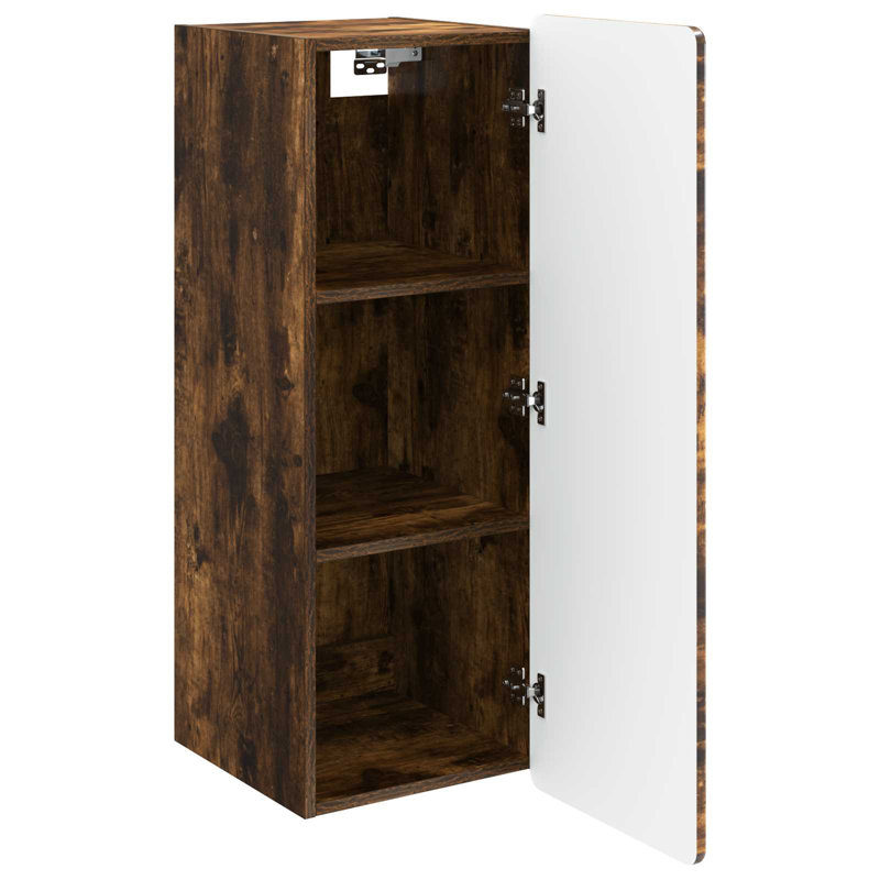 1 -Door Rectangle Accent Cabinet, Smoked Oak