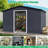 15' X 8' Large Metal Outdoor Storage Shed, Steel Utility Tool Shed Storage House With Sloping Roof, Lockable Door-110771516