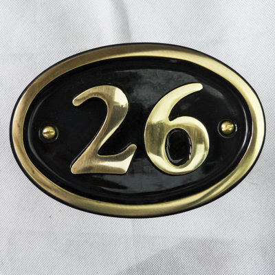 Tyrinia 10cm H Reflective Aluminum House Number