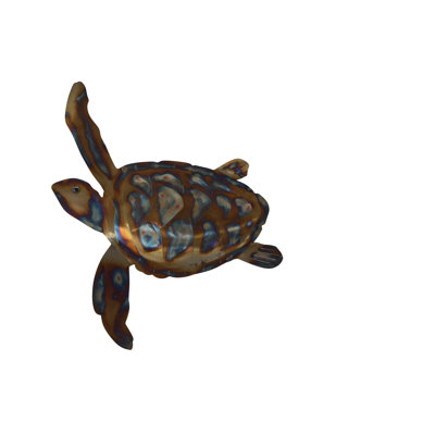 Turtle Turtle laser cut steel wall mounted - Size: 13"L x 2"W x 17"H.
