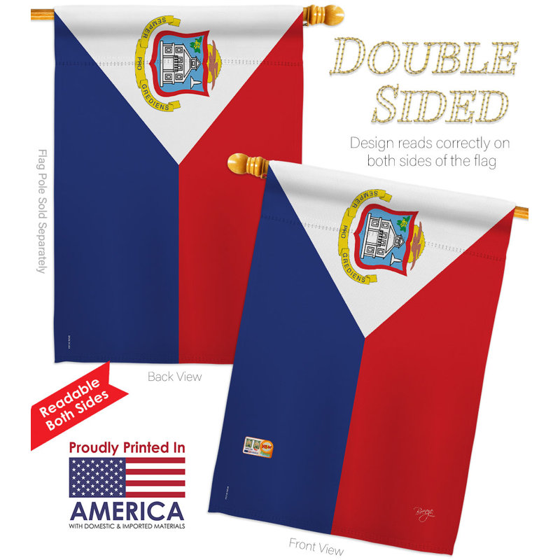 Ensemble de drapeaux en polyester 2 côtés 40 x 28 po