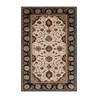 Machine Washable French Brown Area Rug