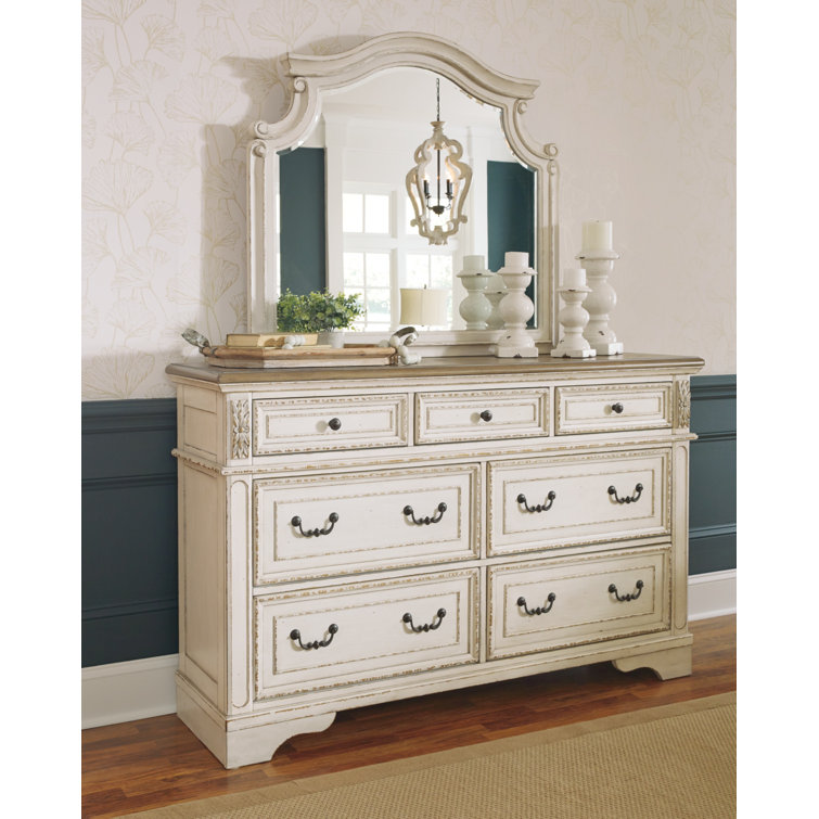 Commode double 7 tiroirs avec miroir Eridani