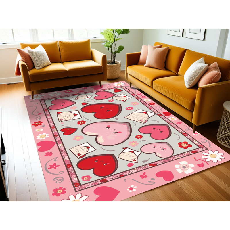 Tapis de Noël East Urban Home, Rectangulaire 7 pi x 10 pi