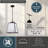 3 - Light Lantern Geometric Pendant