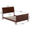 Lit plateforme en bois massif Fitzsimmons-653457454