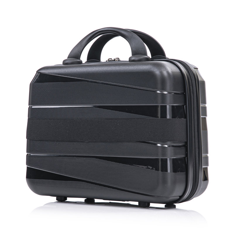 14 "/ 20" / 24 "/ 28" 4 pièces / ensemble dans une valise à roulettes en PP, une valise de transport, une tringle en fer, une serrure à mot de passe à combinaison, un étui à cosmétiques de 14 po
