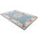 Tapis bleu / crème Valerie