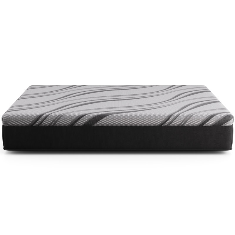 Très grand matelas gris avec technologie de mousse à mémoire de forme avancée, ressorts à bord dynamique et mousse de gel sensible à la surface de couchage, couche haute densité, propriétés pour un sommeil profond