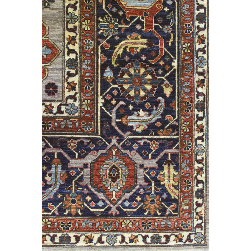 New Turkmen Afghan One-of-a-Kind Rectangle 10'2" X 13'11" Area Rug