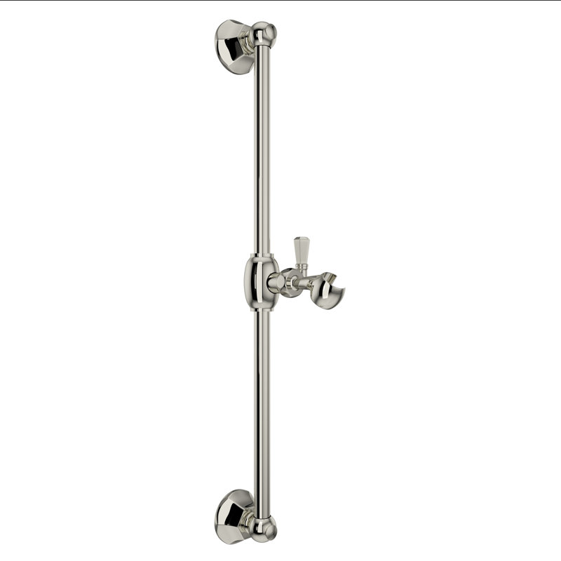 Palladian 24" Slide Bar, Polished Nickel
