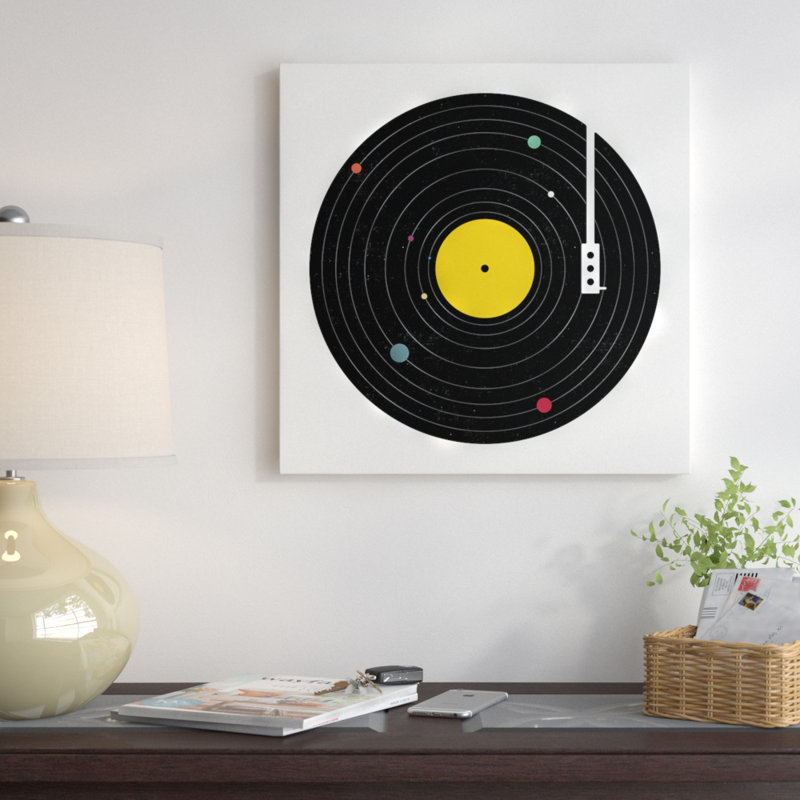 « music everywhere », impression sur toile tendue, H 37 po x l 37 po x P 1,5 po