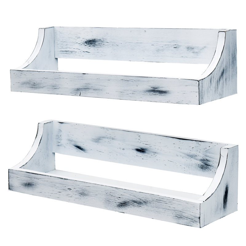 Monaghan 2 Piece Pine Floating Shelf