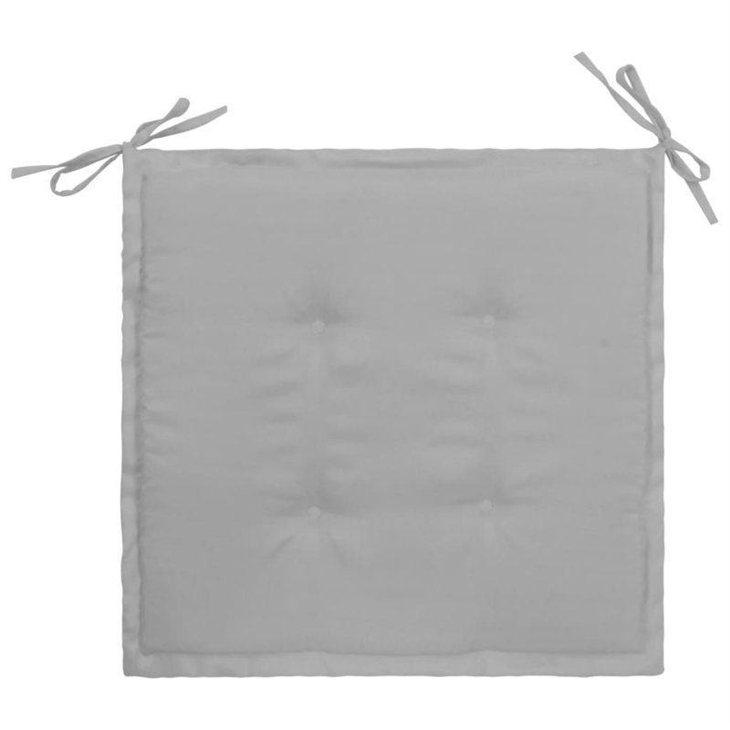 Outdoor Seat Cushion, Gray, 15.7" x 15.7" x 1.2"