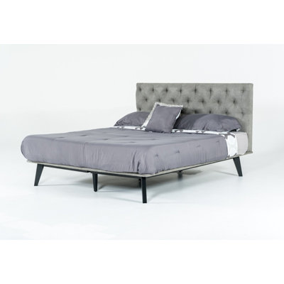 Lit plateforme tapissier Jaelyn