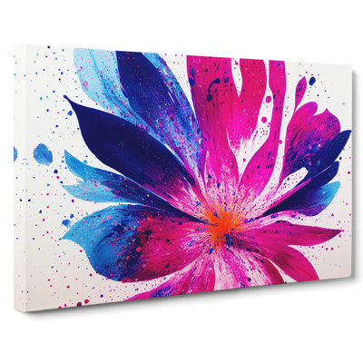 Precious Flower Splash - Wrapped Canvas Print