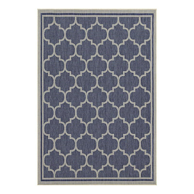 Trellis Patterned Indoor/Outdoor Area Rug