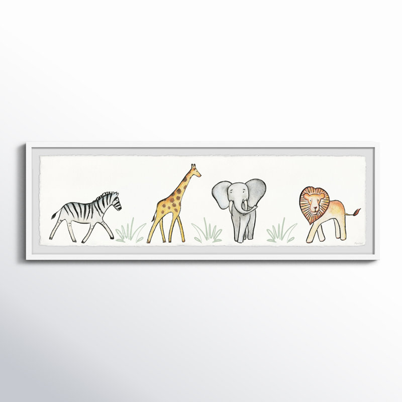«Fleischman Jungle Parade», reproduction encadrée, H 15 po x l 45 po x P 1,5 po