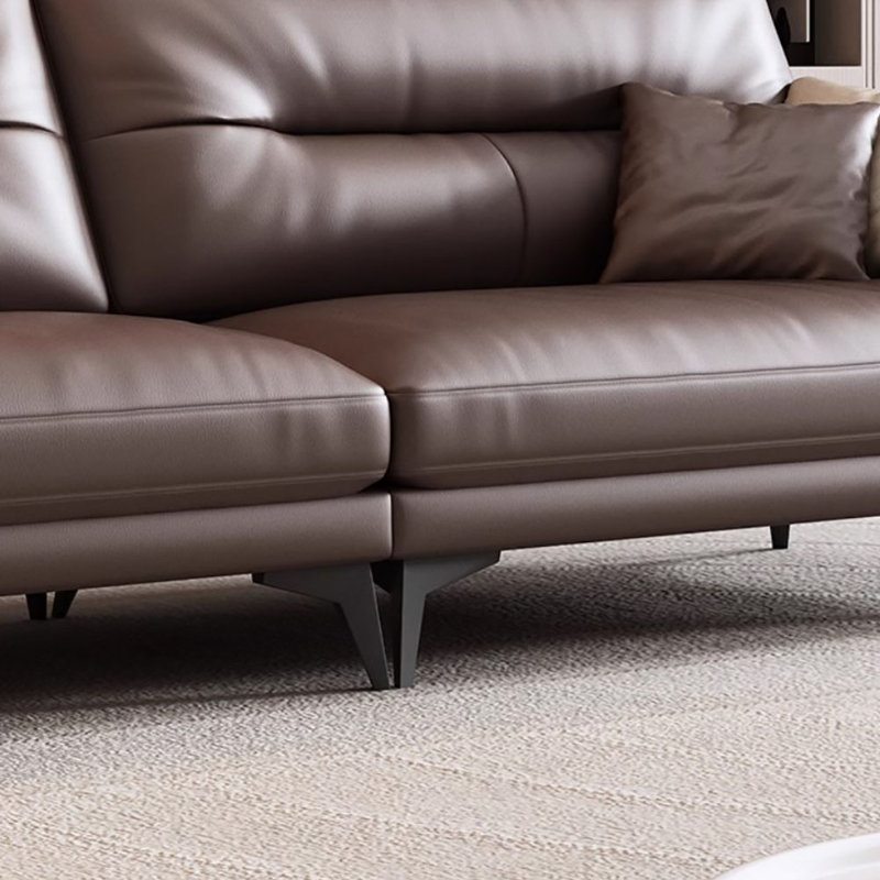 Casual modern simple Italian office sofa, 33.5" H x 110.2" W x 34.6" D, 4