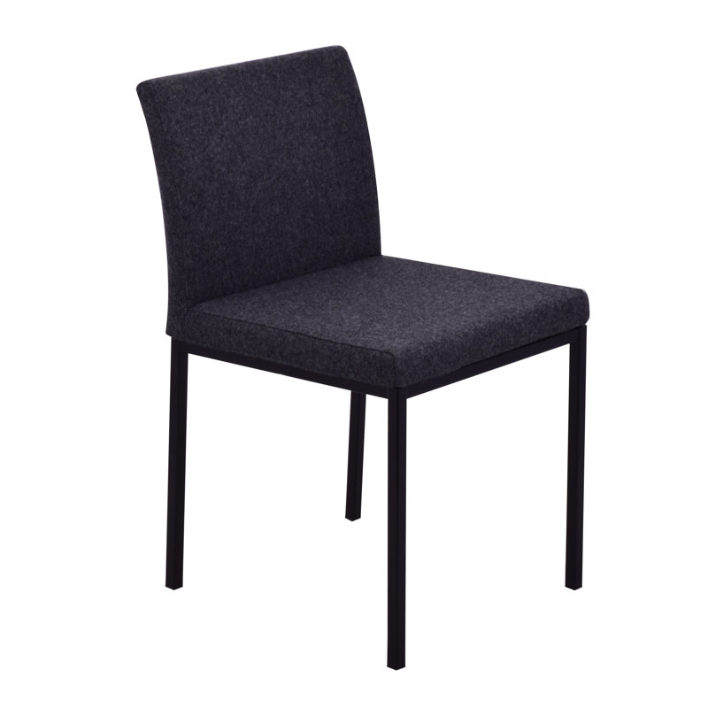 Chaise rembourrée Ellinger, Noir