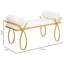 Flaxville Faux Leather Upholstered Bench