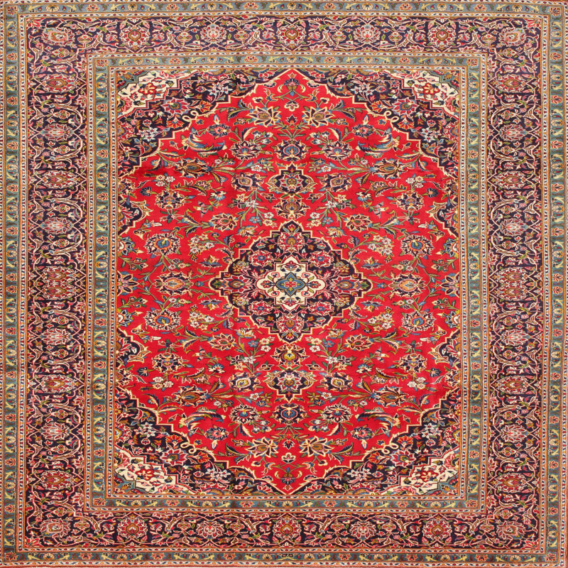Lola-Mae Oriental Indoor Rug, Square 8'