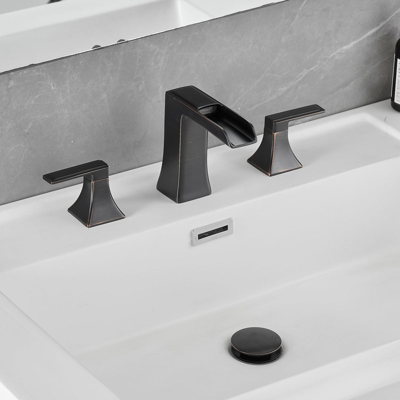 Robinet de salle de bain Waterfall, Bronze huilé
