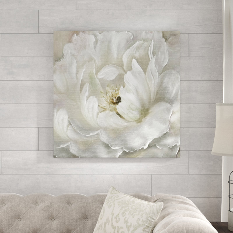 Tableau « Pivoine parfaite », H 24 po x l 24 po x P 1,5 po, Toile tendue