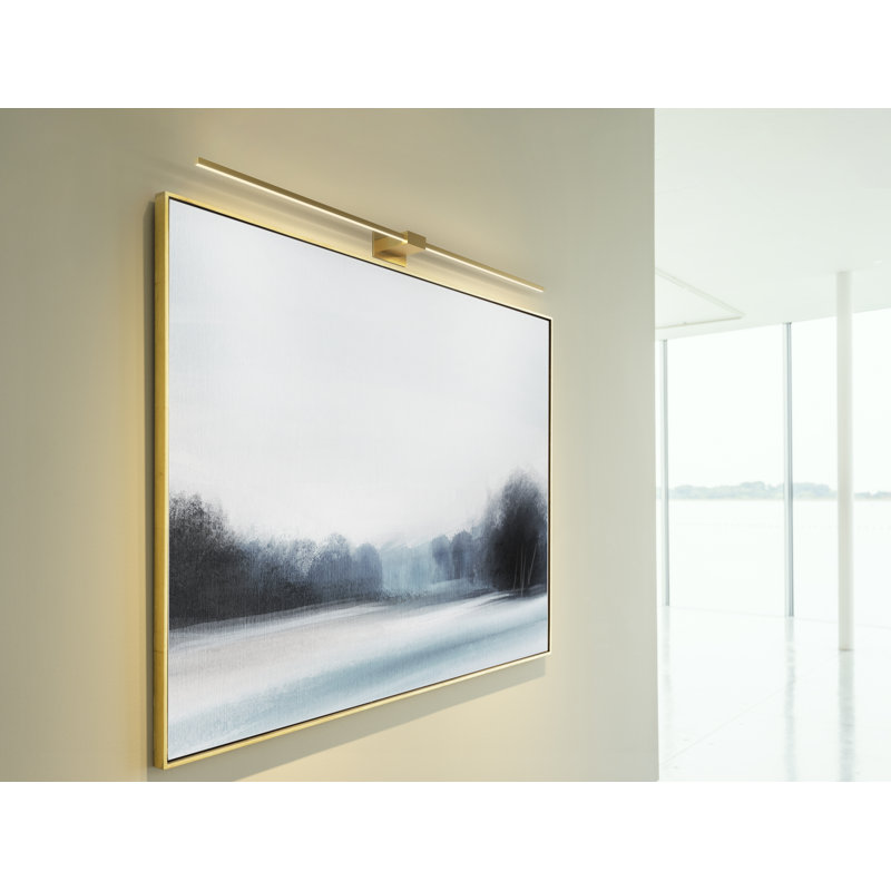 Z-Bar 1 - Light LED Armed Sconce, Matte White, 4.5" H x 48" W x 4" D