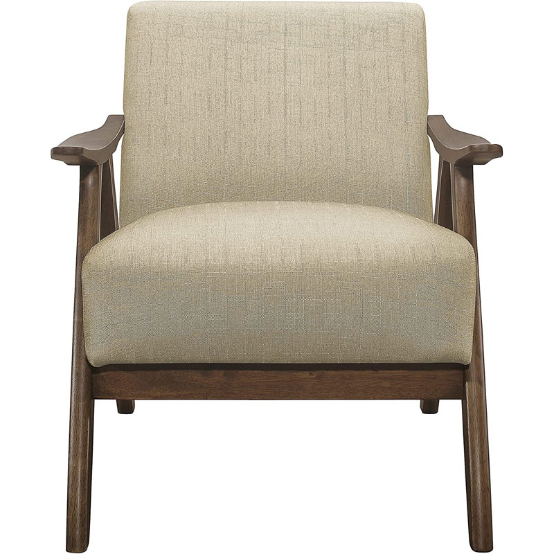Fauteuil Lyelah, Mélange de lin brun
