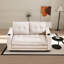 Canapé-lit convertible de 55 po avec poches latérales et porte-gobelet, beige