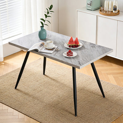 Metal Base Dining Table