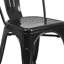 Commercial GradeMetal Indoor-Outdoor Stackable Chair-256719324