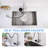 Modern 3-in-1 High-Arc Pull-Down Sprayer Kitchen Faucet with 3 Function Spray Mode & Press-Type Glass Rinser-119222588