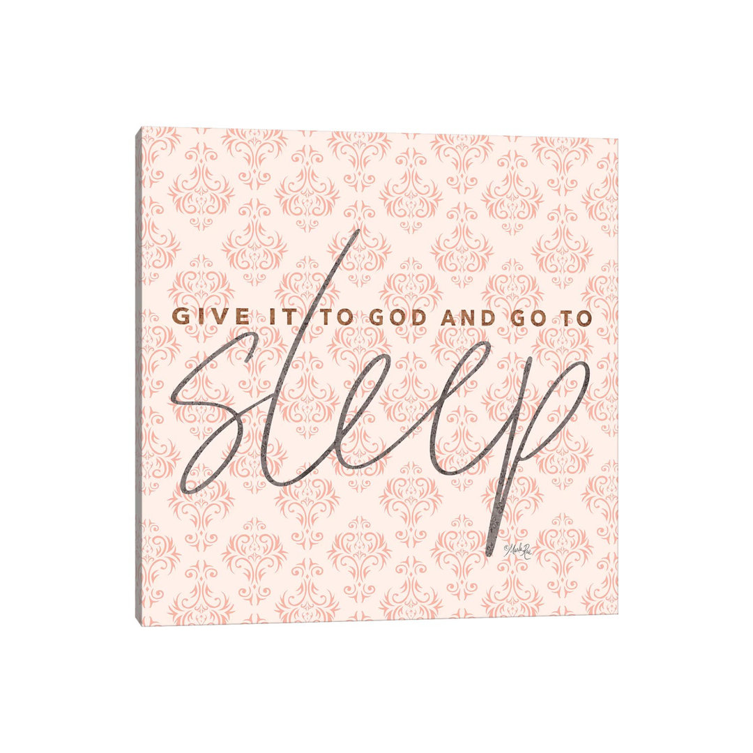 Give It To God Coral by Marla Rae - Print on Canvas