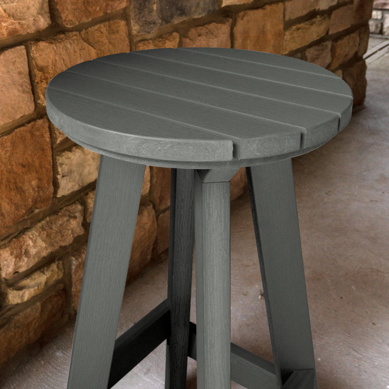 Tabouret de bar 15 po Preister, Teck côtier