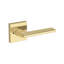Anaheim Hills Privacy Lever with Contemporary Square Rose in Lifetime (PVD) Satin Brass-1402956741