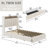 Upholstered Bed Frame with 3 Drawers, Bed with Storage Headboard and Charging Station-1248422149-1228236070