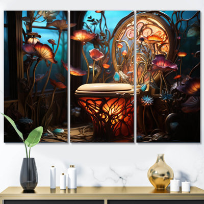 " Bathroom Toilet Whimsical Delight " 3 - Pieces