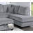 Contemporary 3Pc Sectional Set Corduroy Couch LAF Sofa RAF Chaise Ottoman L-Sectional-1791072468