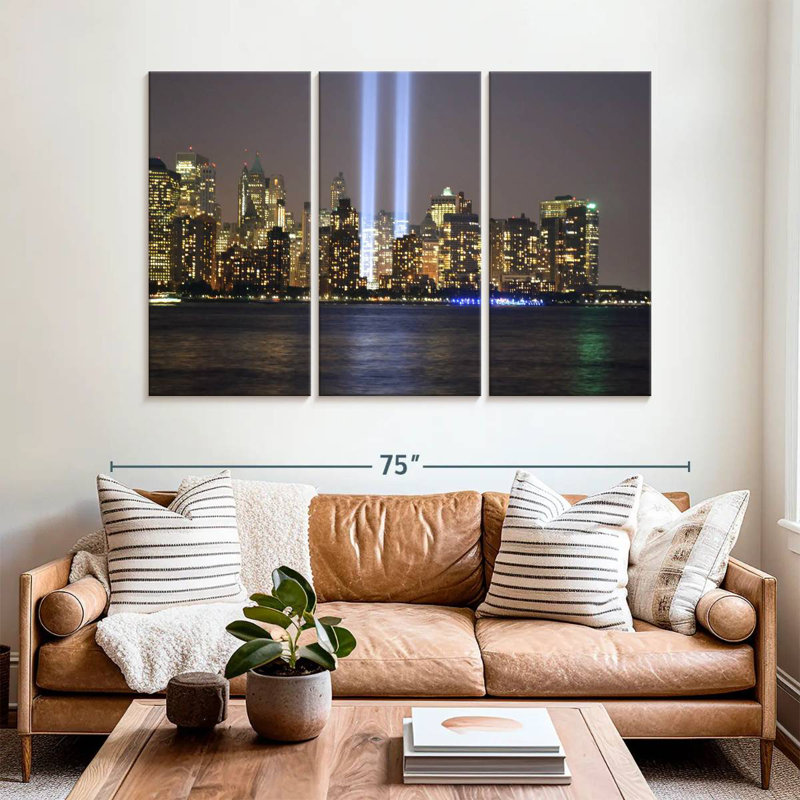 Sireci NYC Skyline Lights, 42" H x 65" W