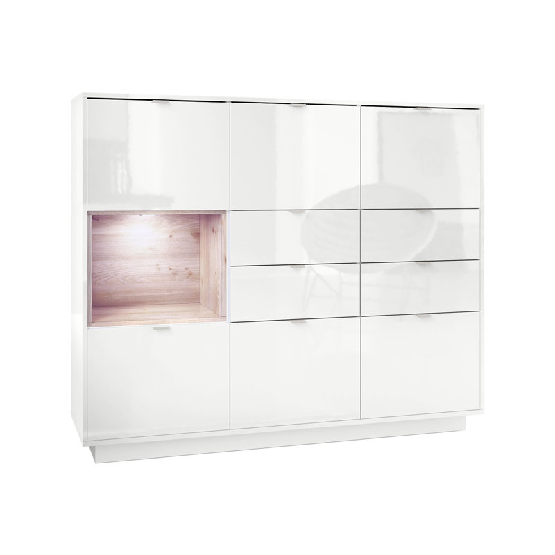 Mcclung 153cm Sideboard, Nordic oak colours, Yes