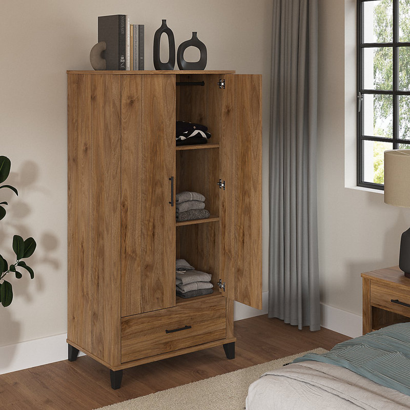 Grande armoire Katia Run® Somerset, Noyer frais