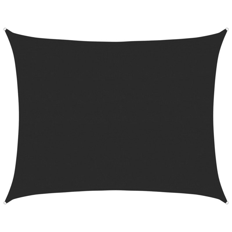 Ortley Sunshade Sail 160 g/m² HDPE, Black, 700cm W x 600 cm L