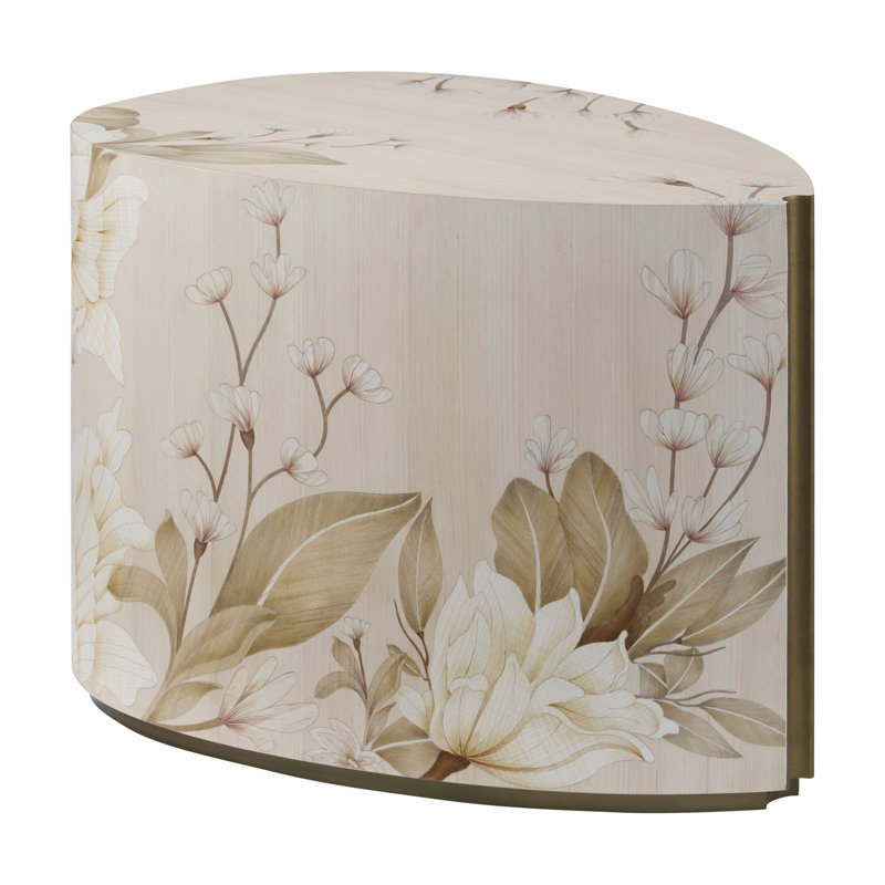 Bouquet End Table, Buttercream