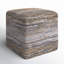 Frisco 18" Wide Square Pouf Ottoman